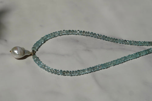 The Aquamarine Drop Pearl