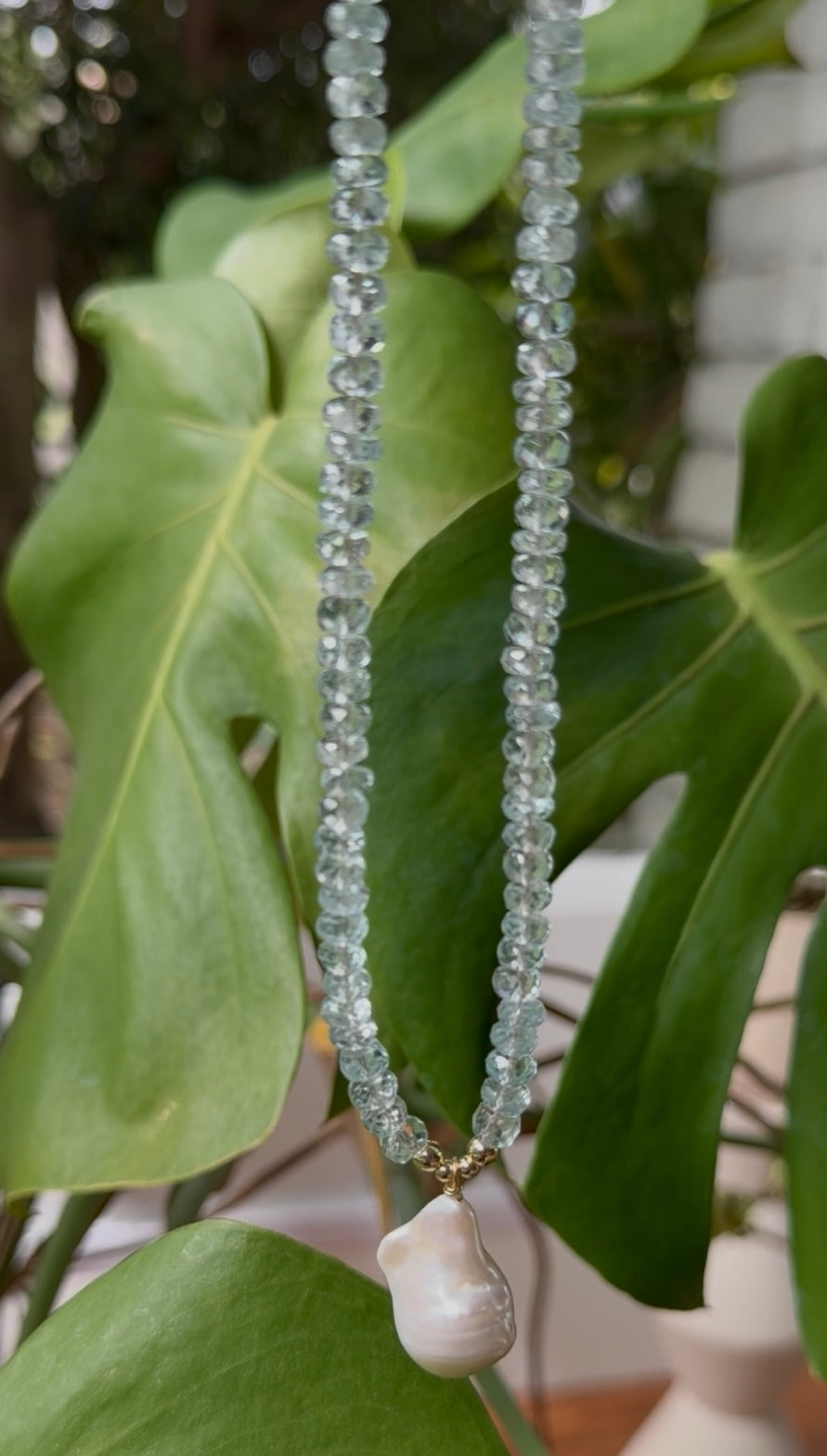 The Aquamarine Drop Pearl